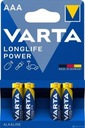 4x bateria LR03 Varta Longlife Power MN2400 AAA 1.