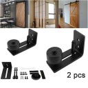 2шт НАСТЕННЫЕ НАПРАВЛЯЮЩИЕ ДЛЯ РАЗДВИЖНЫХ ДВЕРЕЙ АКСЕССУАРЫ С ВИНТАМИ