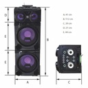MANTA Bluetooth karaoke reproduktor CUBE SPK5520 Kód výrobcu SPK5520