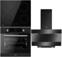 Комплект AMICA EB7541DB+OKC624S+PI6501 духовка+индукция+чёрная вытяжка