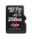 GoodRam pamäťová karta IRDM 256GB microSD UHS-I U3 A2 V30 s adaptérom Rýchlostná trieda U3