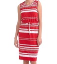U.S. Polo Assn. midi šaty červené pruhy M