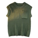 Pánske svetre Vesta Streetwear Knitted Anti-shrink Wi