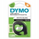 DYMO LetraTag Бумажная лента БЕЛАЯ 12мм 4м 91200