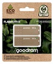 Флэш-накопитель GOODRAM 2x64 ГБ UME3 Eco USB 3.2, комплект из двух штук