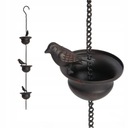 ЦЕПЬ ДЛЯ ЖЕЛОБА СЛИВНОЙ ТРУБЫ ДЛЯ ПТИЦ ЧАШКА 150 СМ НАРУЖНОЕ УКРАШЕНИЕ