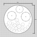 Готовый дизайн сада — Декоративная вечнозеленая композиция