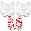Маска для лица Therian Halloween Cat, сделай сам, ручная роспись, 3 шт.
