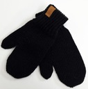 Čierne zimné rukavice s jedným prstom 4 - 12 rokov Detské Druh palčiaky