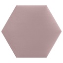 Мягкая панель Розовый шестигранник 40х35 см