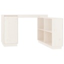 Письменный стол, белый, 110x50x75 см, массив сосны