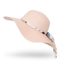 Женская соломенная шляпа на лето, волнистые цвета