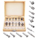 НАБОР РЕЗЦ ПО ДРЕВЕСИНЕ ПОДШИПНИКОВЫХ 12 шт.