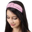 ОБОДКА ДЛЯ ВОЛОС тюрбан РОЗОВЫЙ АТЛАСНЫЙ узел