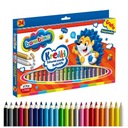 КАРАНДАШНЫЕ МЕЛКИ JUMBO 24 ЦВЕТА ТОЛСТАЯ BAMBINO