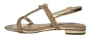 Sandały wygodne złote BIBI LOU 856Z00HG cyrkonie r Płeć kobieta