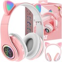БЕСПРОВОДНЫЕ НАУШНИКИ С МИКРОФОНОМ ЦВЕТНЫЕ СВЕТОДИОДНЫЕ КОШАЧЬИ УШИ ДЛЯ ДЕТЕЙ