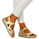 DAMSKIE SANDAŁY SKÓRA PROFILOWANE SZYTE 39