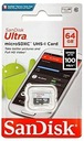 SanDisk MICRO SD XC ULTRA 100 МБ/с C10 UHS-I 64 ГБ
