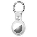 ШКІРЯНИЙ ЧОХОЛ ДЛЯ APPLE AIRTAG KEY RING ЧОХОЛ ДЛЯ МІСЦЯ - БІЛИЙ