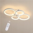 СВЕТОДИОДНЫЙ ПОТОЛОЧНЫЙ СВЕТИЛЬНИК С РЕГУЛИРУЕМОЙ РЕГУЛЯЦИЕЙ БЕЛЫЙ ДЛЯ ГОСТИНОЙ СОВРЕМЕННЫЙ ПУЛЬТ ДИСТАНЦИОННОГО УПРАВЛЕНИЯ 3000K-6500K