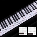 NALEPKI NA KLAWISZE KEYBOARD PIANINO NUTY KOLOROWE