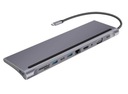 ДОК-СТАНЦИЯ-концентратор USB-C 11 в 1 VGA RJ45 SD HDMI 4K для Macbook Pro Air M1 M2