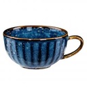 Фарфоровая кофейная чашка Verlo Deep Blue Rust Rim 210 мл