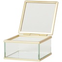 Стеклянная шкатулка для золотых обручальных колец