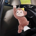 КОРИЧНЕВИЙ ПЛЮШЕВИЙ ОРГАНАЙЗЕР ДЛЯ СЕРВЕТОК В АВТО
