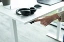 Výškovo nastaviteľný elektronický stôl DUB SONOMA písací stôl ERGO 120x60 Farba nábytku čierna dub sonoma