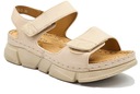Женские сандалии на липучке Comfortable Beige 39