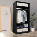 Гардероб VidaXL Другая коллекция 100 x 200 x 50 см черный