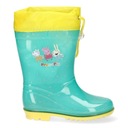 KALOSZE DZIECIĘCE GUMOWCE GUMIAKI TURKUSOWE ŚWINKA PEPPA R 26