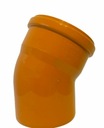 КОЛЕНО НАРУЖНОЕ Канализационное ПП 110/30 ОРАНЖЕВЫЙ