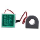 AD16-22VAH INDICATOR SYGNALU GREEN 3-WYSWIETLACZ SQUARE HEADLIGHT LIGHT 60-500 V AC  photo 11