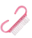 Щетка для ногтей|маникюрная|мини|TRANSP PINK