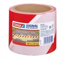 Красно-белая сигнальная лента tesa без клея