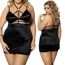 ЭРОТИЧЕСКАЯ ЧЕРНАЯ НОЧНАЯ РУБАШКА пышная XXL+AN