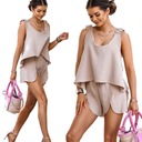 КОМПЛЕКТ ТОП-ШОР ИЗ МУСЛИНА, ЛЕГКИЕ ЦВЕТА