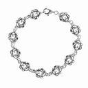 Серебряный браслет Цветок Красивая Роза Розы серебро пр925 + коробка