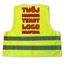 VEST REFLECTIVE FROM NADRUKIEM INSCRIPTION LOGO 