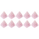 НАБОР ИЗ 10 КУБИКОВ ДЛЯ РПГ D4, ЧЕТЫРЕХСТОРОННИЕ КУБИКИ «МИЛАЯ ФЕЯ»