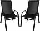 Набор из 2 стульев, садовый стул из черного металла.