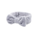 Серая косметическая повязка для волос