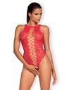 SEKSOWNE SEX BODY Z DZIURKĄ OBSESSIVE B120 S/M/L Model B120 czerwone