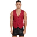 Мужской костюм-жилет Slim Fit, однобортный, больших размеров