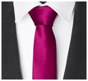 ЖАККАРДОВЫЙ мужской галстук, узкий, 6см, гладкий, GREG gs90