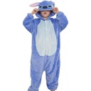 STICH DETSKÝ KOSTÝM KIGURUMI PYŽAMO KOSTÝM NA KARNEVALOVÝ PLES ONESIE Prevažujúcy materiál polyester