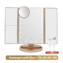 Складное зеркало для макияжа со светодиодной подсветкой 3 складных 1X 2X 3X настольный туалетный столик Mir